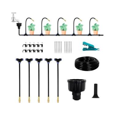 Imagem de Kit Universal DIY Para Irrigação De Plantas Em Estufas E Jardins, Sist