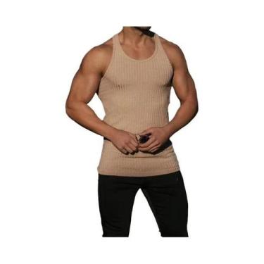 Imagem de Camiseta Sem Mangas Masculina Preta Respirável Para Academia, Colete E