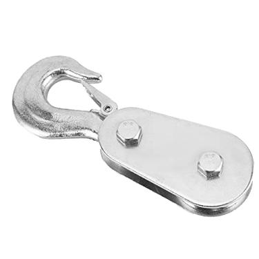 Imagem de Cryfokt Grua Resistente da Polia da Corda do Fio do Bloco de Arrebatamento de 2 Toneladas para o Motocross Bicicleta Quadrilátero de Utv Atv, Metal, Montagem para a Maioria das Bicicletas Sujeira