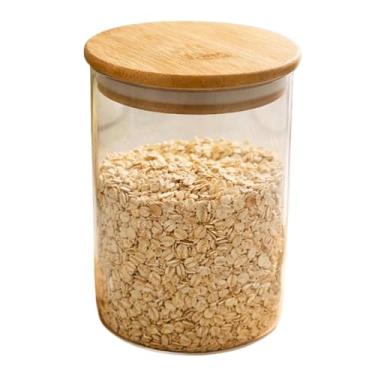 Imagem de Pote de Vidro Borossilicato com Tampa de Bambu (950 ml)