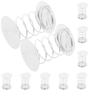 Imagem de 10 peças de base de mola de boneca para artesanato DIY ornamento de argila base de mola dupla face função de balanço acessórios adesivos grandes para decoração de painel de carro