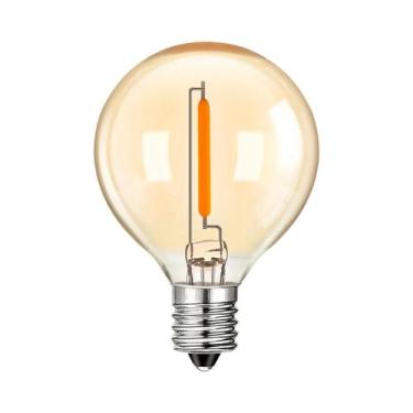 Imagem de Luzes De Cordão LED De Vidro Âmbar Vintage, Dimerizáveis, IP44 À Prova