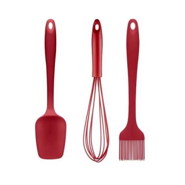 Imagem de Kit Confeitaria para Servir Silicone Vermelho Multilaser - UD093