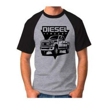 Imagem de Camiseta camisa masculina Caminhonete dodge ram diesel, Cinza, P