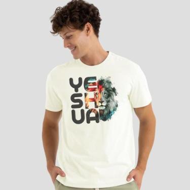 Imagem de Camiseta Masculina Feminina Yeshua Camisa Jesus Malha Algodão Premium 