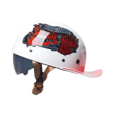 Imagem de Capacete Retro Universal Para Motocicleta, Equipamento De Segurança Pa
