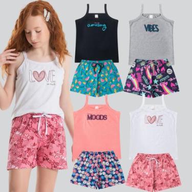 Imagem de Kit 5 Conjuntos Juvenil Menina Roupa Infantil Juvenil - Conjunto Juven