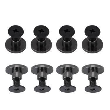 Imagem de Naroote Kit de Rebite Com Parafuso de Latão Galvanizado Requintado para Bagagem Artesanato de Couro 5mm 8mm para Coleiras para Animais de Estimação Têxteis para Casa 20 Conjuntos (latão)