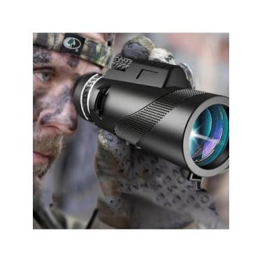 Imagem de Telescópio monocular portátil de alta ampliação 40 x 60 com lente óptica FMC, visão clara de longa distância para acampamento, caminhada e viagens