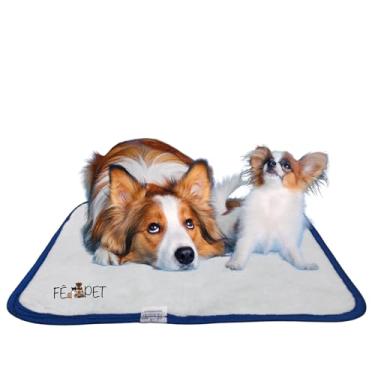 Imagem de kit 4 Tapete Higiênico Lavável 0,90 cm x 1,00 m- Fê Pet Antivazamento para Porquinho da Índia Coelho Roedor – Reutilizável, Impermeável FBazul