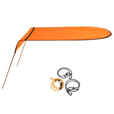 Imagem de Toldo de Sol para Kayak Individual Tecido Oxford Água com Vara Alumínio Aeronáutico Oferece Abrigo e Proteção contra Queimaduras