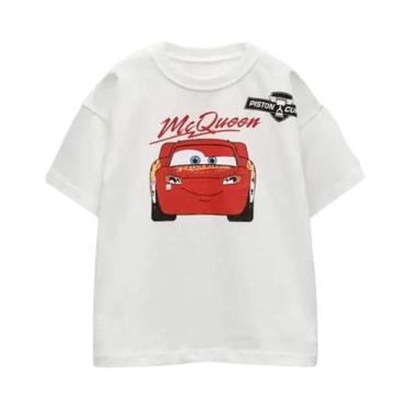 Imagem de Camiseta De Verão Para Meninos Com Estampa De Desenho Animado, Manga C