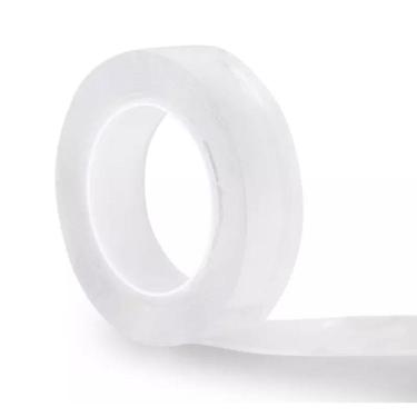 Imagem de Fita Adesiva Transparente Impermeável Dupla Face 5 Metros