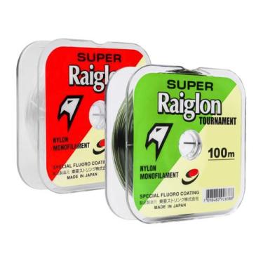 Imagem de Linha Monofilamento Super Raiglon 0,330mm 25lbs/11,37kg - 100 Metros, 