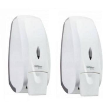 Imagem de 2 Dispenser De Sabonete Premisse Velox Branca C Reservatório