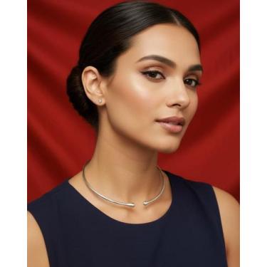 Imagem de Aro Gota Dupla Mini Prata e Dourado Bijuteria Elegante - Deusa Modas, 