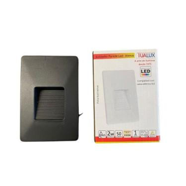 Imagem de Balizador Atenas 2w 4x2 Preto Tualux