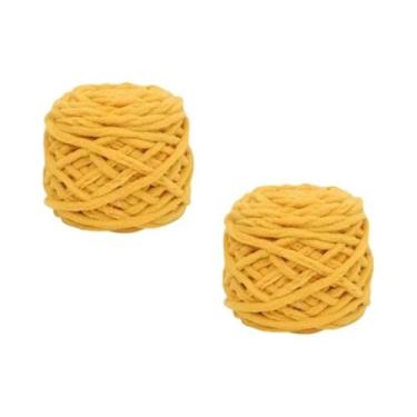 Imagem de Fio De Tricô Chenille Macio 100g, Algodão E Lã Para Tricô Manual De Ca
