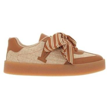 Imagem de Tênis Feminino Casual Laço Vizzano - Marrom-Feminino