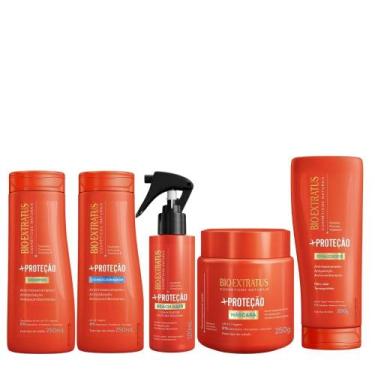 Imagem de Kit shampoo, condicionador, spray, finalizador, mascara - bio extratus