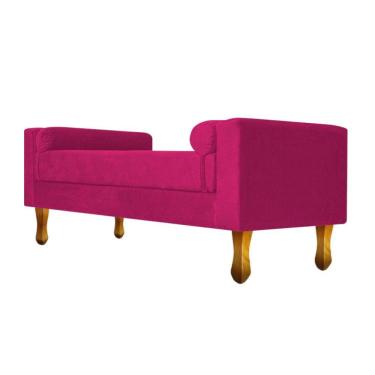 Imagem de Recamier Baú Félix Queen Size 160cm Suede Pink - Adj Decor