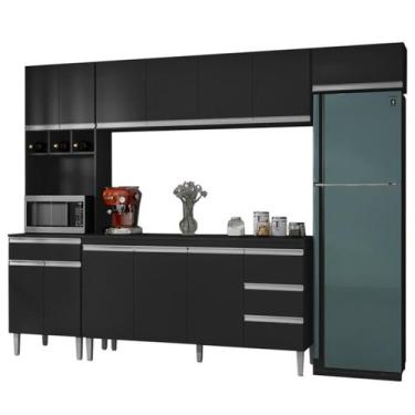 Imagem de Cozinha Modulada 5 Peças 281 cm Andreia Preto REAJL - REAJL Moveis, Pr