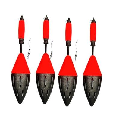 Imagem de Boia de Pesca Cascavel com Copo Reforçado e Chumbo Integrado, Boia de Pesca com Alta Flutuação e Arremesso Longo, Ideal para Pesqueiros, Rios e Lagos com Excelente Sensibilidade Kit c/4UN (Laranja)