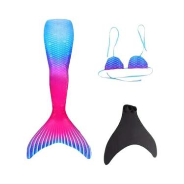 Imagem de Fantasia De Sereia Para Crianças E Adultos 2024 Nova Fantasia De Nataç