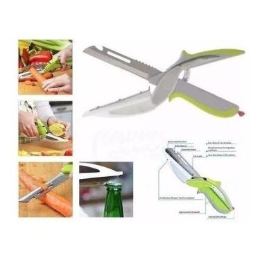 Imagem de Tesoura 6 Em 1 Clever Cutter Importada Fatiador De Legumes - oem