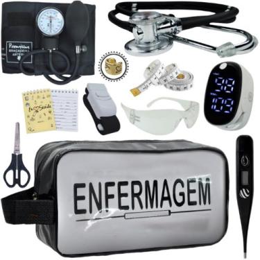 Imagem de Kit Enfermagem Aparelho Pressão Esteto Frete Grátis Promocao - Love Sa