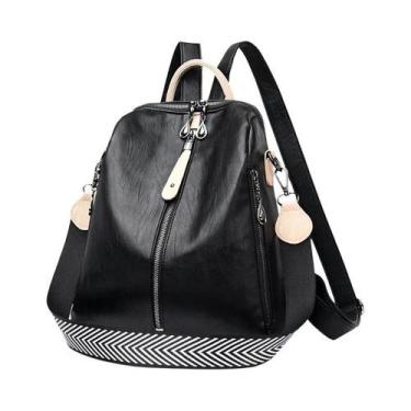 Imagem de Mochila De Moda Feminina De Grande Capacidade Em Couro Macio, Bolsa De