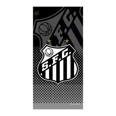 Imagem de Toalha de Banho Time Buettner Aveludada Brasão Santos