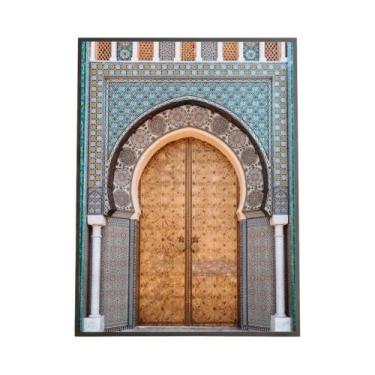 Imagem de Marrocos porta pintura árabe caligrafia hd lona cartaz sala de estar q