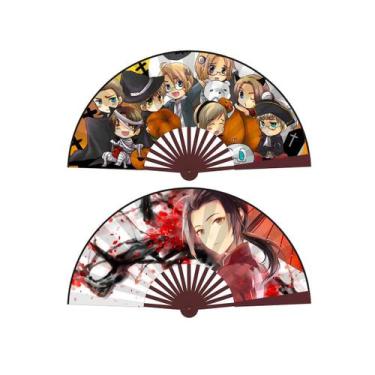 Imagem de Ventiladores dobráveis Anime Axis Powers Hetalia Handheld (2 unidades)