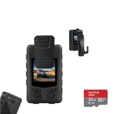 Imagem de Mini Câmera Policia Bodycam Segurança Corpo Full Hd 4k 32gb A23 - Mike