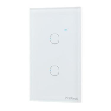 Imagem de Interruptor eiw 1002 br touch smart wifi 2 teclas branco - Intelbras
