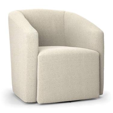 Imagem de Poltrona Stella Max Bouclê Base Giratória Mostarda