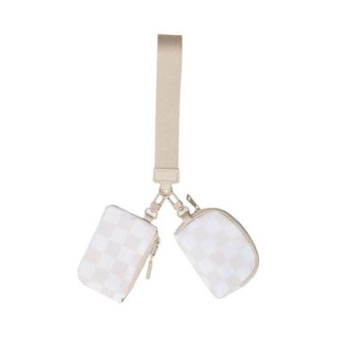 Imagem de Carteira Mini Feminina Com Zíper E Chaveiro 2 Peças, Porta-Moedas Port