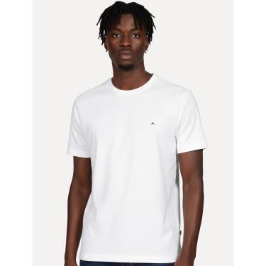 Imagem de Camiseta Aramis Masculina Basic Lisa Dark Logo Branca-Masculino