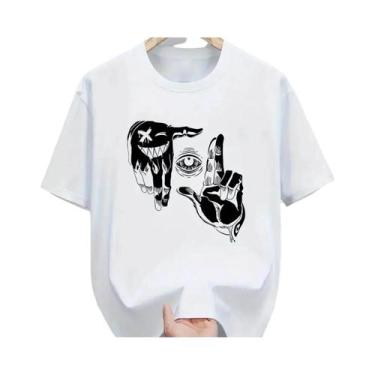 Imagem de Camiseta Masculina plus Size De Verão Em Algodão Casual Com Gola Redon