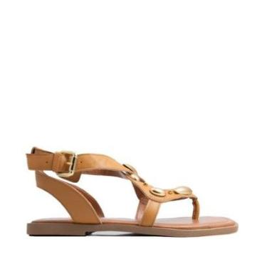 Imagem de Sandalia Orcade Couro Caramelo-Feminino