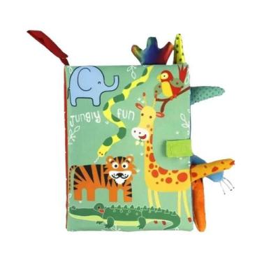 Imagem de Brinquedos Cognitivos Infantis Livro De Pano Com Caudas De Animais Pop