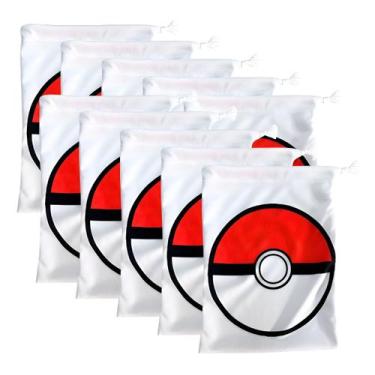 Imagem de Kit 20 Sacolinhas Surpresa Pokemon 17x22cm Pokebola - VLK