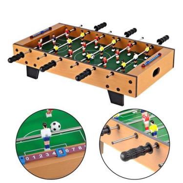 Imagem de Mesa de Pebolim 70cm Totó Super Craque Master 70cm em MDF - DM Toys