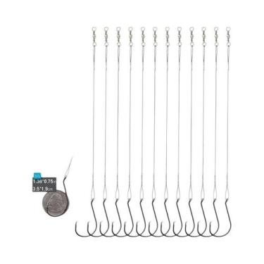 Imagem de Anzóis De Pesca Circulares De Aço Para Água Salgada, 25 Peças, Rig 100