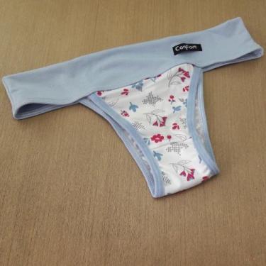 Imagem de Tanga Conforto Cor:Cós Azul Bebê/EstampadoTamanho:GG - Saulo Lingerie,
