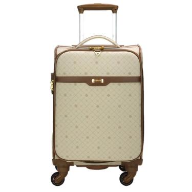 Imagem de Mala de Viagem 10kg Pequena de Bordo com Porta Notebook e Rodas 360º - Munique Gold - Lansay