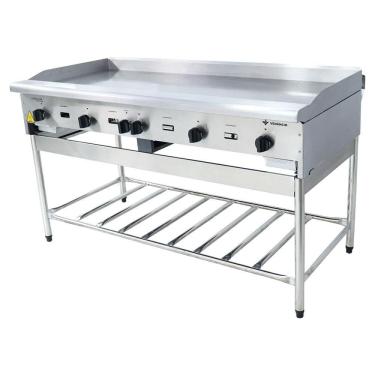 Imagem de Chapa Americana A Gás 1,50 M Profissional Com Pés 18 Mm Baixa Pressão Venâncio Cgp150