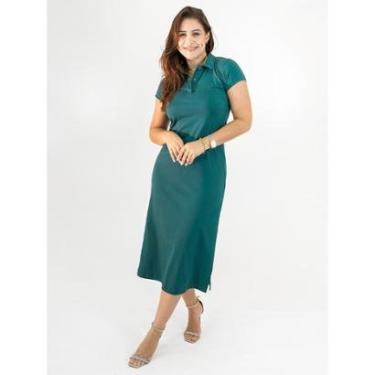 Imagem de Vestido Polo Feminino Midi Algodão Premium Confy Fenda Anticorpus-Feminino
