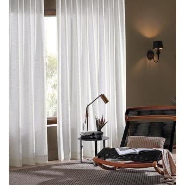 Imagem de Cortina Sala Quarto Duo Mônaco Bella Janela 4,20m x 2,80m, BRANCO